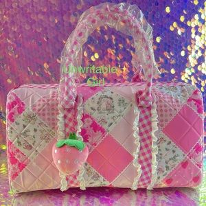 Dolls Kill x Strawberry Shortcake Quilted Weekender Bag